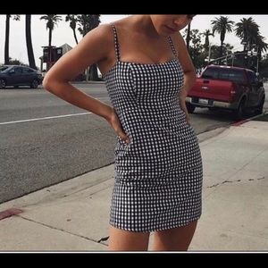gingham checkered brandy melville dress